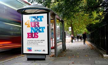 στάση λεωφορείου-αφίσα